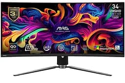Монитор 34" MSI MAG 341CQP QD-OLED Curved UWQHD OLED 175Hz (MAG 341CQP QD-OLED)