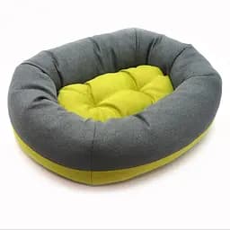 Лежак овальний для собак та котів Магнус Zoo-hunt салатовий №3 60х80х24 см