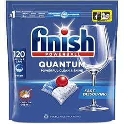 Капсулы для посудомоечных машин Finish Quantum All in 1, 120 шт.