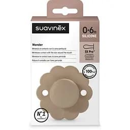 Пустушка Suavinex Wonder фізіологічна 0-6 місяців бежева - мініатюра 3