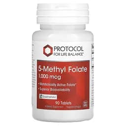 Метилфолат  Protocol for Life Balance 5-Methyl Folate 1000 мкг 90 таблеток