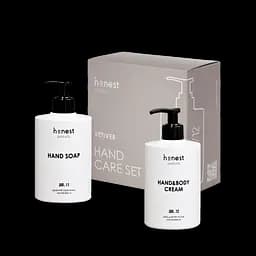 Подарунковий набір мило та крем для рук Honest products vetiver