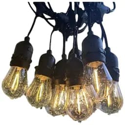 Вулична гірлянда Brille на 10 ламп HD-123S/10 E27 IP65 BK 10 м