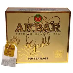 Чай черный Akbar Gold пакетированный 200 г (100 x 2 г)