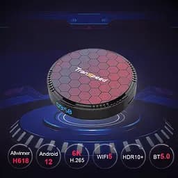 Transpeed H618 4/64Gb, Смарт ТВ приставка медіаплеєр 8K HDR Android SmartTV Box, налаштування Android TV у подарунок, YouTube та фільми без реклами - мініатюра 5
