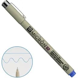 Линер Pigma Micron (0.2) 0.3 мм Синий Sakura