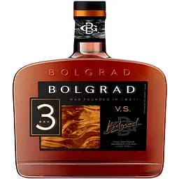 Бренді України Bolgrad VS 3 зірки 40% 0.5 л