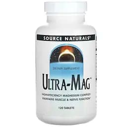 Магній Ультра Source Naturals Ultra-Mag 120 таблеток