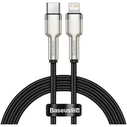 Дата кабель USB-C to Lightning 1.0m Cafule Metal PD 20W black Baseus (CATLJK-A01)