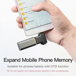 Адаптер Vention USB - USB Type-C + micro USB V 3.0 (F/M) Black (CDIB0) - мініатюра 9