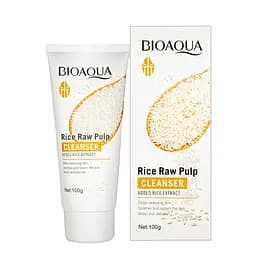 Пенка для умывания лица Bioaqua Rice Raw Pulp Cleancer с экстрактом риса