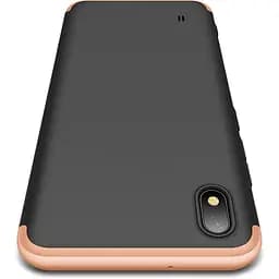 Чохол-накладка GKK 3 in 1 Hard PC Case Samsung Galaxy A10 Gold/Black - мініатюра 2