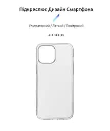 Прозрачный чехол для Apple iPhone 13 Pro Max с защитой камеры, тонкий, силиконовый, бесцветный, ударопрочный, противоударный бампер с закрытой камерой, ArmorStandart (ARM59918) - мініатюра 2