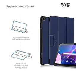 Чохол-книжка на планшет Lenovo Tab M10 (3rd Gen) TB328, Smart Case, blue, підставка для планшета 10.1 , шкіряний, мікрофібра, на магніті, ArmorStandart (ARM63721) - мініатюра 4
