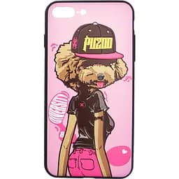 Чохол-накладка PUZOO TPU Case with UV Printing Hip Hop iPhone 7 Plus /8 Plus DJ Teddy Pink