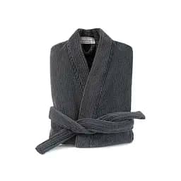 Халат-кимоно unisex Lotus Home - Bold Microcotton antrasit махровый S