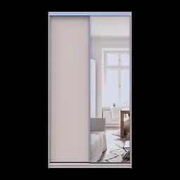 Шафа купе Doros Сіті Лайт Кашемір 1 ДСП / 1 дзеркало 120х45х225 (80736338) - мініатюра 2
