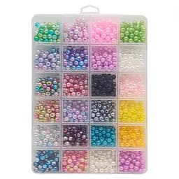 Набор для творчества "Бисер" 1199-86 бусины, резинка, пластиковая коробка