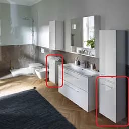 Шафа підвісна Geberit Selnova Square 501.272.00.1 білий, Білий, Білий - мініатюра 5