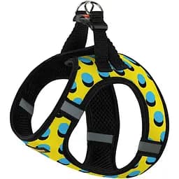 Шлея для собак Bronzedog Sport Vest Поп Арт XS 17х13х3 см желтая