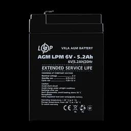 Акумулятор AGM LPM 6V - 5.2 Ah