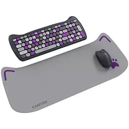 Комплект Canyon HSET-W6 Kitty Edition Wireless UA Violet (CNS-HSETW6VT) - мініатюра 2