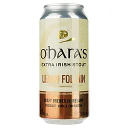 Пиво O'Hara's Leann Follain Extra Stout, темне, 6%, з/б, 0,44 л