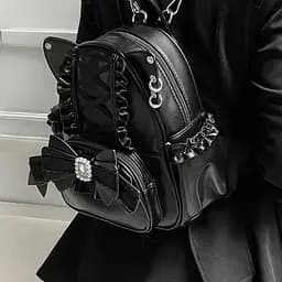 Рюкзак в стилі Лоліта бірюзовий Lolita Backpack Teal 25x20x9 см - мініатюра 2