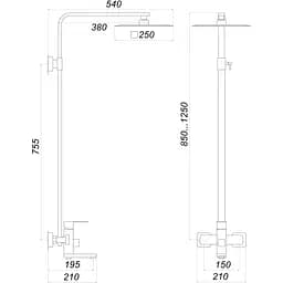 Душова система Globus Lux Sicilia SBQ-SH-02 - мініатюра 5