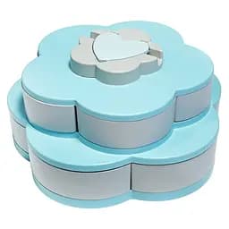 Менажниця Supretto для снеків та фруктів м'ятна з сірим (79510004)