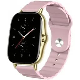 Ремінець BeWatch для Amazfit BIP/Bip Lite/Bip U/Pro/Mini/GTS/GTS 2 (E)/GTR 42мм силіконовий 20 мм Wave CBітло-рожевий (1010705)