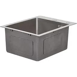 Набір 2 в 1 Lidz: кухонна мийка H6050 3.0/0.8 мм Brush + дозатор для миючого засобу (LDH6050BRU35371)