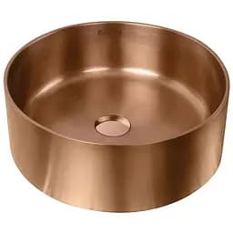 Умивальник Platinum Handmade PVD мідний 380x380 мм з нержавіючої сталі, Теплий захід