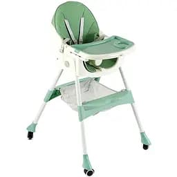 Стільчик для годування Toti, сталева конструкція, PU тканина, 4 колеса, знімний столик FR-10440