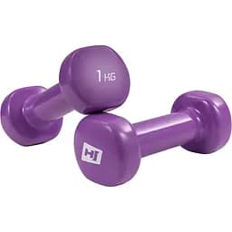 Гантели для фитнеса Hop-Sport виниловые круглые HS-V010DC 2х1кг