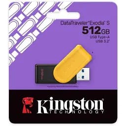 Флеш Kingston Exodia M 512GB DT Exodia S Black/Orange (DTXS/512GB) - мініатюра 4
