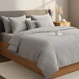 Комплект постільної білизни Ideia Cloud Dream полуторний (8-36028_сірий/беж)