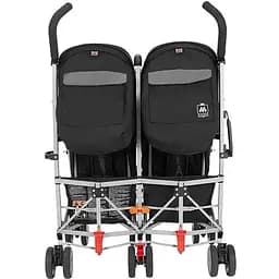 Прогулянкова коляска для двійні Maclaren Twin Triumph чорна із сірим (WM1Y120032) - мініатюра 4