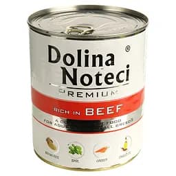 Вологий корм для собак Dolina Noteci Premium з яловичиною 800 г - мініатюра 2