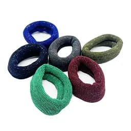 Набір резинок для волосся La-beauty 0307-974-3 різнокольорові, 6 штук в упаковці