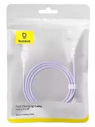 Кабель Baseus Pudding Series Fast Charging Cable USB to Lightning 2.4A 2m 2m P10355700511-01 Purple - мініатюра 5
