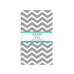 Набір простирадл на резинці Cosas W&G ZIGZAG 60х120х12 см (SetSheet_White_ZigGrey_120x60) - мініатюра 2