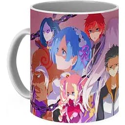 Кухоль GeekLand Re:Zero. Життя з нуля в альтернативному світі герої RZ.02.03 330 мл різнобарвний