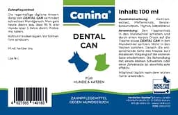 Гігієнічний засіб Canina Dental Can для усунення неприємного запаху у пащі собак, здоров'я зубів та ясен 100 мл - мініатюра 3