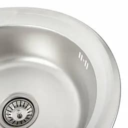 Кухонна мийка з нержавіючої сталі Platinum декор 490 (0,6/170 мм), Decor - мініатюра 4