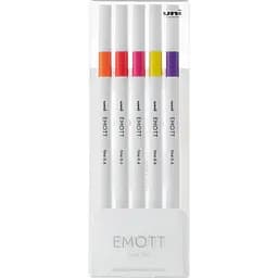 Набор лайнеров Uni Emott Fine Line Passion Color 0.4 мм 5 цветов (PEM-SY/5C.02PC)