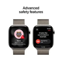 Смарт-годинник Apple Watch Series 11 GPS + Cellular 42mm Natural Tit. Case w. Natural Milanese Loop (MF8P4) - мініатюра 3