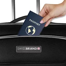 Валіза Swissbrand Austria (M) Black (SWB_LEAUS001M), Чорний, Чорний - мініатюра 3