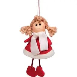 Підвіска новорічна Jumi Фея біло-червона 15 см (5900410591226_4)