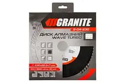 Диск відрізний алмазний MasterTool по бетону каменю граніту Granite 230 мм турбохвиля - мініатюра 2